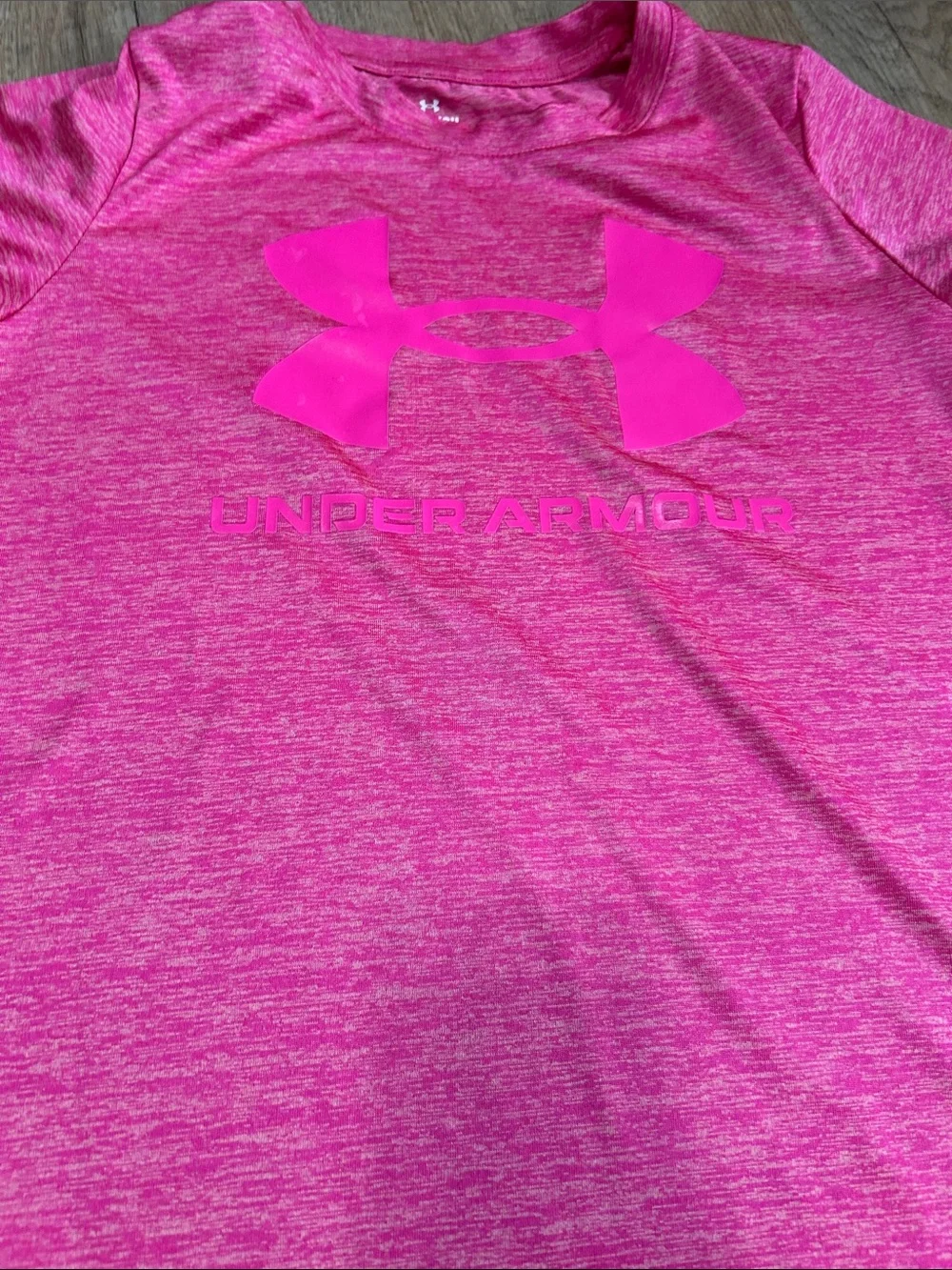 Under Armour Hot Pink Athletic Tee & Shorts Set